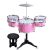 Suitable for Children Aged 3-6 ，Kids Drum Toy Set Rock Jazz Drum (pink)