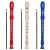 MUSCELL Recorder Instrument,8 Holes German Soprano Recorder Musical Instruments for Kids/Adults,3 packs(Natural,Blue,Red)