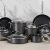 Member Mark 15 Piece Hard Anodized Aluminum Cookware Set With 7-Piece Kitchen Tools Set