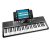 RockJam 61 Portable Electronic Keyboard with Key Note Stickers, Power Supply and Simply Piano App Content, Compact (RJ361)