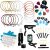 LOMEVE Guitar Accessories Kit Include Acoustic Guitar Strings, Tuner, Capo, 3-in-1 Restring Tool, Picks, Pick Holder, Bridge Pins, Nuts & Saddles, Finger Protector, Finger Picks, Chord Chart (58PCS)