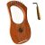Luvay Lyre Harp, 7 Metal String – Orchestral Strings Instrument, with Tuning Wrench