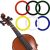 6 Pcs Violin Finger Tape Fingerboard, Cello Tape Violin Fretboard Stickers, 216 ft/66mm Fingerboard Grip Tape for Beginners Fretboard Orchestral Instruments Guide, Violin Cello Accessories (6 Colors)
