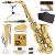Mendini By Cecilio Alto Saxophone – E Flat Saxophones w/Case, Mouthpiece, Stand, Reeds & Cloths