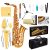 Rhythm Eb Alto Saxophone With Carrying Sax Case,Full set Cleaning and Care kit,Sax Foldable Stand,box of reeds,Mouthpiece,Straps-Gold Color