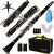 JUUXAAN Bb clarinet instrument rubber clarinet beginners, nickel keys. Complete set of suitcase, clarinet reed, wipe cloth, 2 interfaces, clarinet bracket