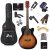 WINZZ AF168C 3/4 Spruce Acoustic Guitar Cutaway for Beginners Students Kids with Advanced Kit Right Handed, 36 Inches