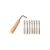Liyafy 7Pcs Tuning Pins with L-shape Tuning Wrench for Lyre Harp Strings and Other Primitive Stringed Instruments