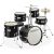 Gammon Percussion 5-Piece Junior Starter Drum Kit with Cymbals, Hardware, Sticks, & Throne – Black
