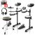 Donner DED-80 Electronic Drum Set, Electric Drum Set for Beginner with 4 Quiet Mesh Drum Pads, 2 Switch Pedal, 180+ Sounds, Throne, On-Ear Headphones, Sticks, and Melodics Lessons Included