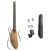 Donner HUSH-I Guitar For Travel – Portable Ultra-Light and Quiet Performance Headless Acoustic-Electric Guitar, Maple Body with Removable Frames, Gig Bag, and Accessories