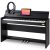 AODSK 88 Key Weighted Action Digital Piano,Grade Hammer Action Keyboard with Furniture Stand and Triple Pedals for Beginner Kids/Adults Classic Household Digital Piano Black(UPB-85)