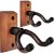 Guitar Wall Hanger, 2 Pack Guitar Wall Mount, Guitar Hanger Wall Hook Holder Stand with Screws, Hardwood Guitar Wall Mount Hanger for Acoustic Electric Guitar Bass Banjo Mandolin