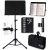 GLEAM Sheet Music Stand – 4 in 1 Dual-Use Desktop Book Stand Metal with Carrying Bag Folder and Clamp