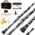Mendini by Cecillo Bb Clarinet w/Case – Best Beginners Clarinet for Students, Adults and Kids w/Stand, Pocketbook, Mouthpiece and 10 Reeds – Wind & Woodwind Musical Instruments – Black